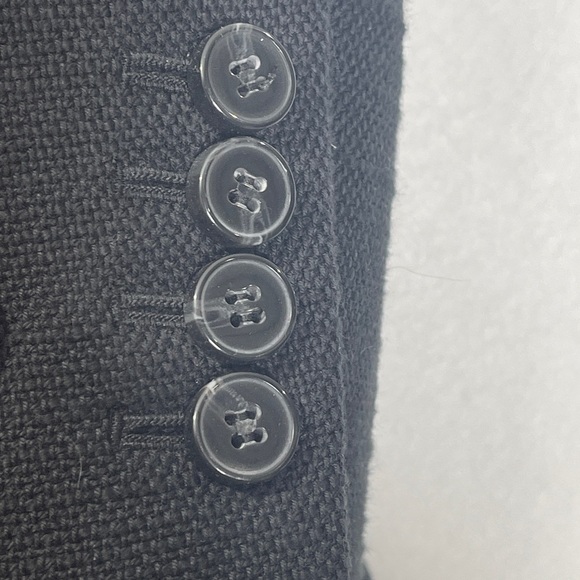 Theory Etiennette Item Canvas Sport Jacket Black Size 10 - Picture 8 of 8